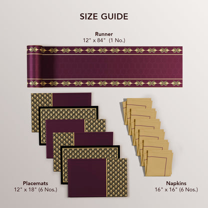 Merlot Gala Table Linen Set