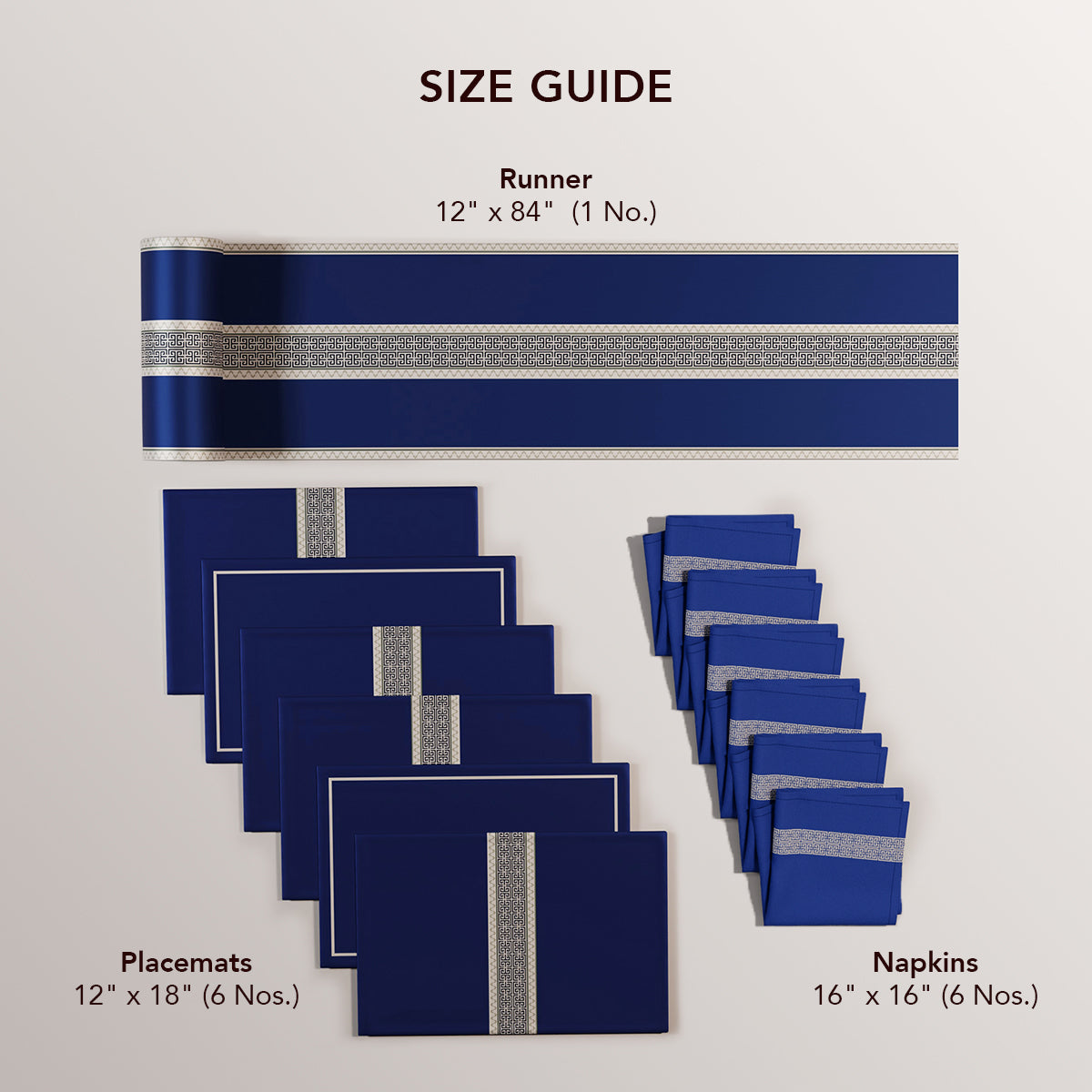 Indigo Elegance Table Linen Set
