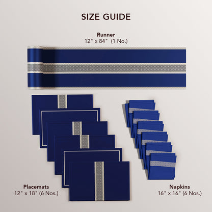 Indigo Elegance Table Linen Set