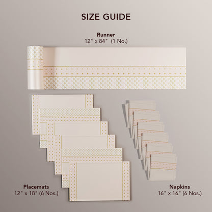 Ivory Banquet Table Linen Set