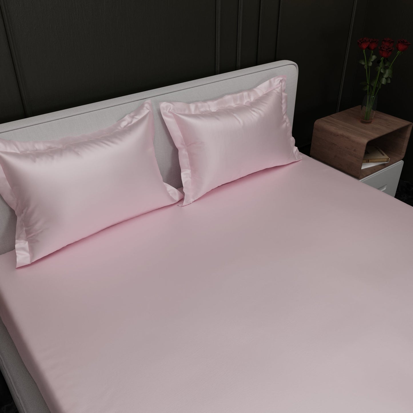 Blushing Pink Fitted Bedsheet Set