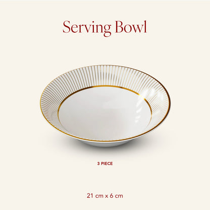 Cannes Glow - 3pc Serving Bowl Set