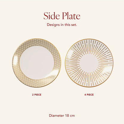 Cannes Glow - 6pc Side Plate Set