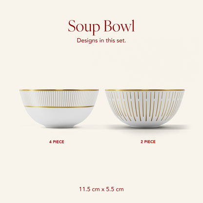 Cannes Glow - 6pc Soup Bowl Set