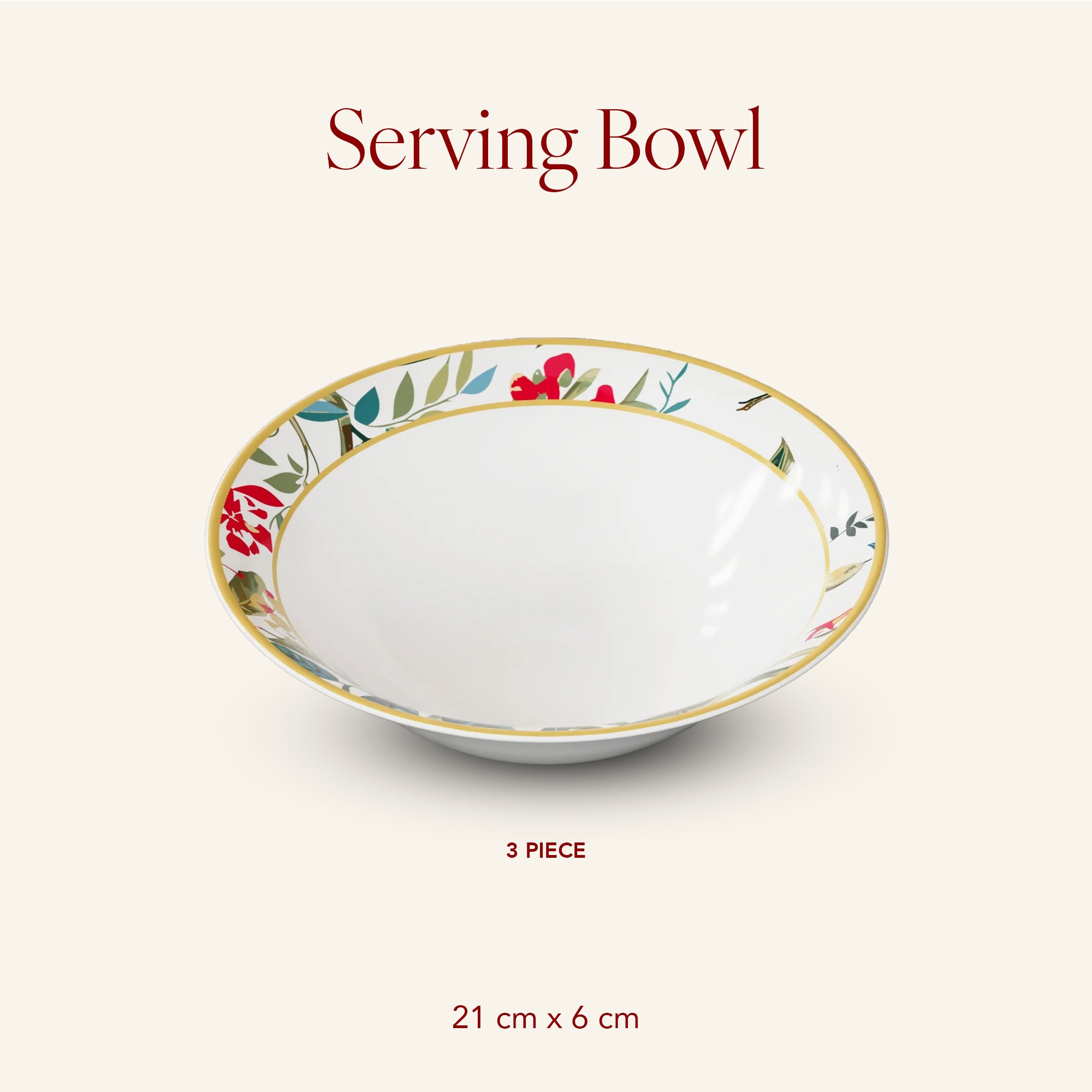 Chantilly Evening - 3pc Serving Bowl Set