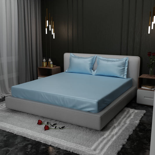 Dreamy Blue Fitted Bedsheet Set