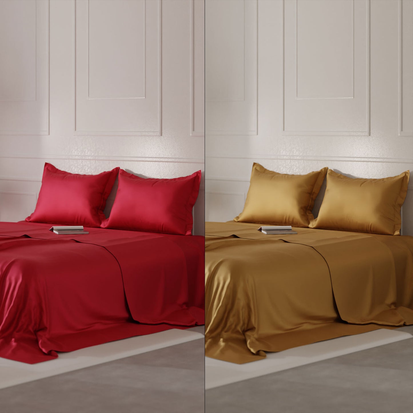 Flirty Red - Eternal Glow Double Bed Sheet