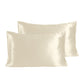 Charming Ivory Sateen Pillow cover set