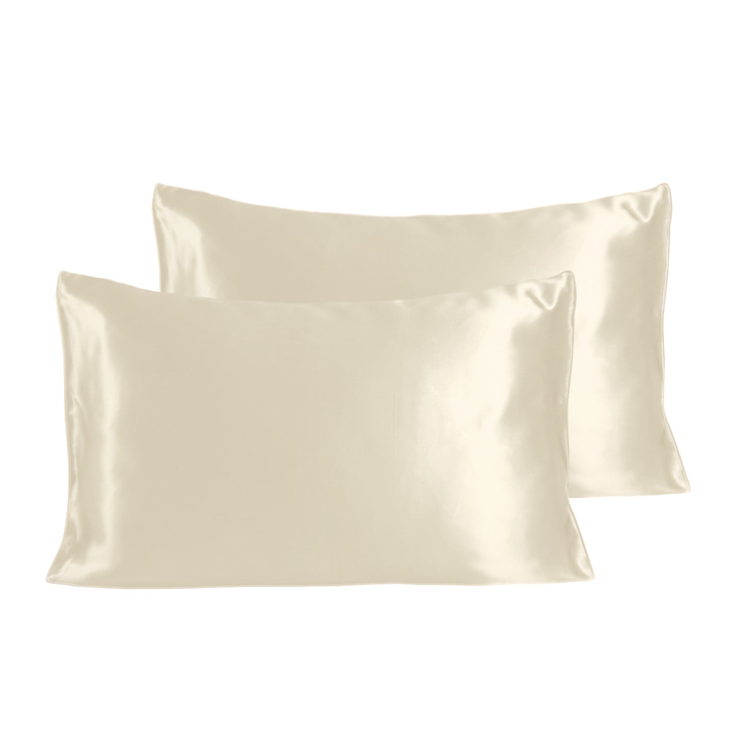Charming Ivory Sateen Pillow cover set