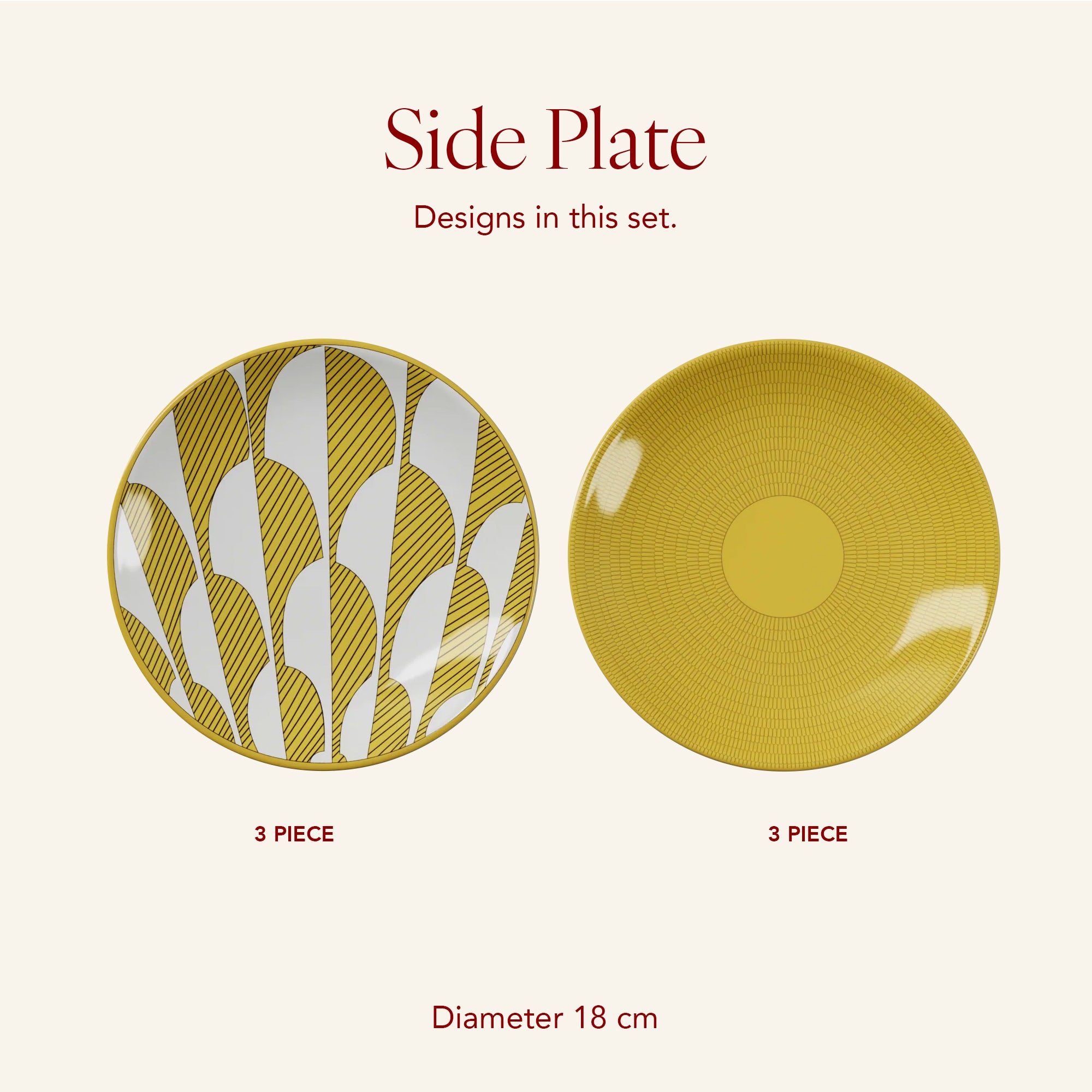 Marseille Mood - 6pc Side Plate Set