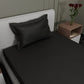 Midnight Black Fitted Bedsheet Set