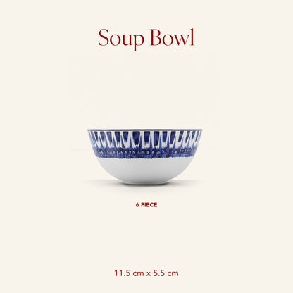 Paris Fleur - 6pc Soup Bowl Set