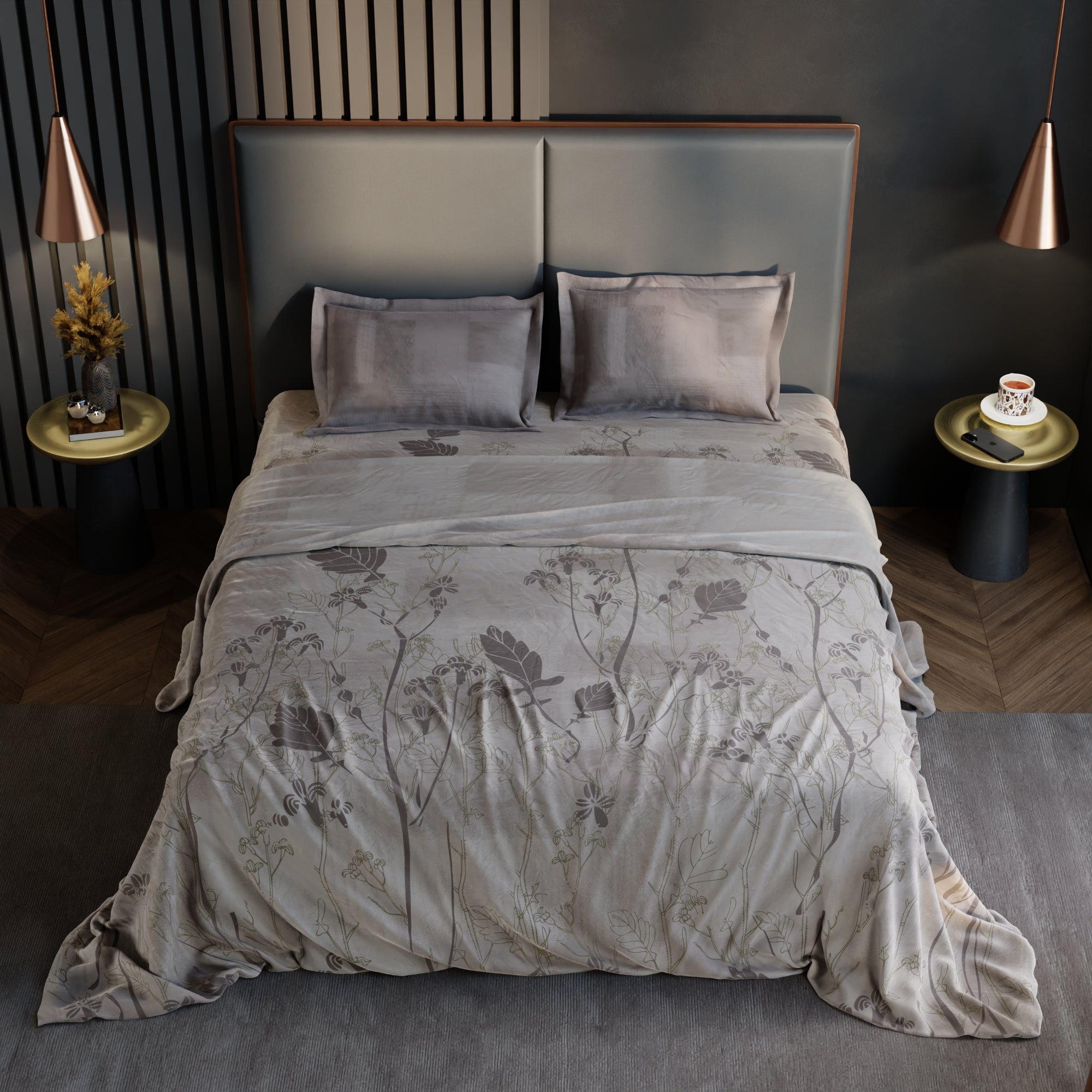 Hazel Ivy 100% Cotton Bedsheet Set