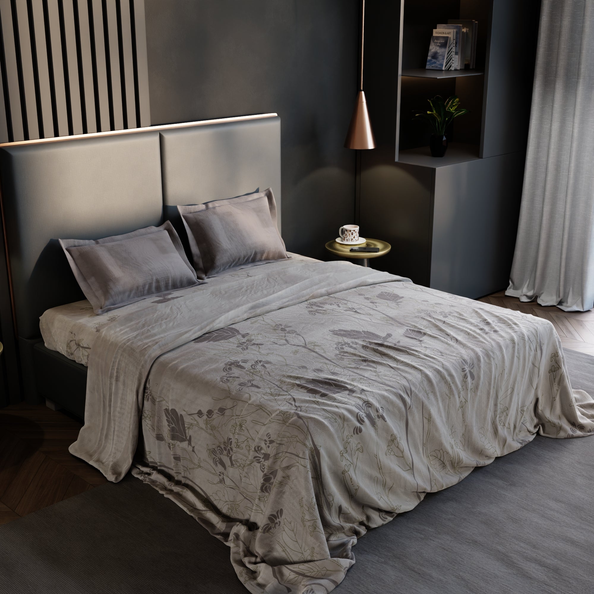 Hazel Ivy 100% Cotton Bedsheet Set