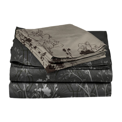 Truffle Canopy 100% Cotton Bedsheet Set