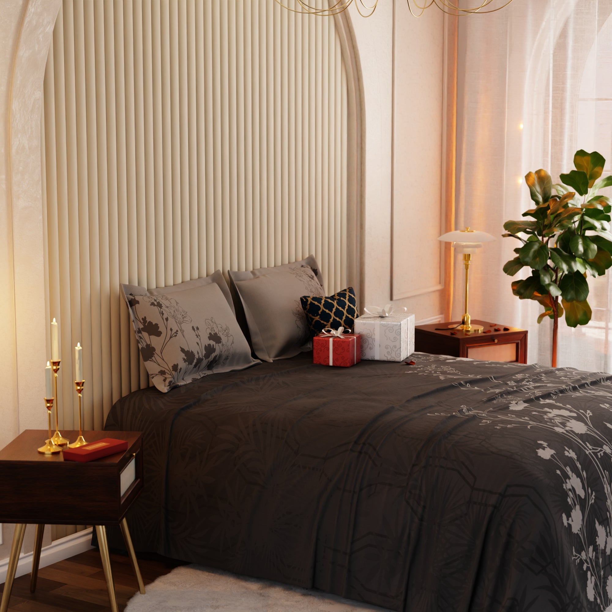 Truffle Canopy Bedsheet Set