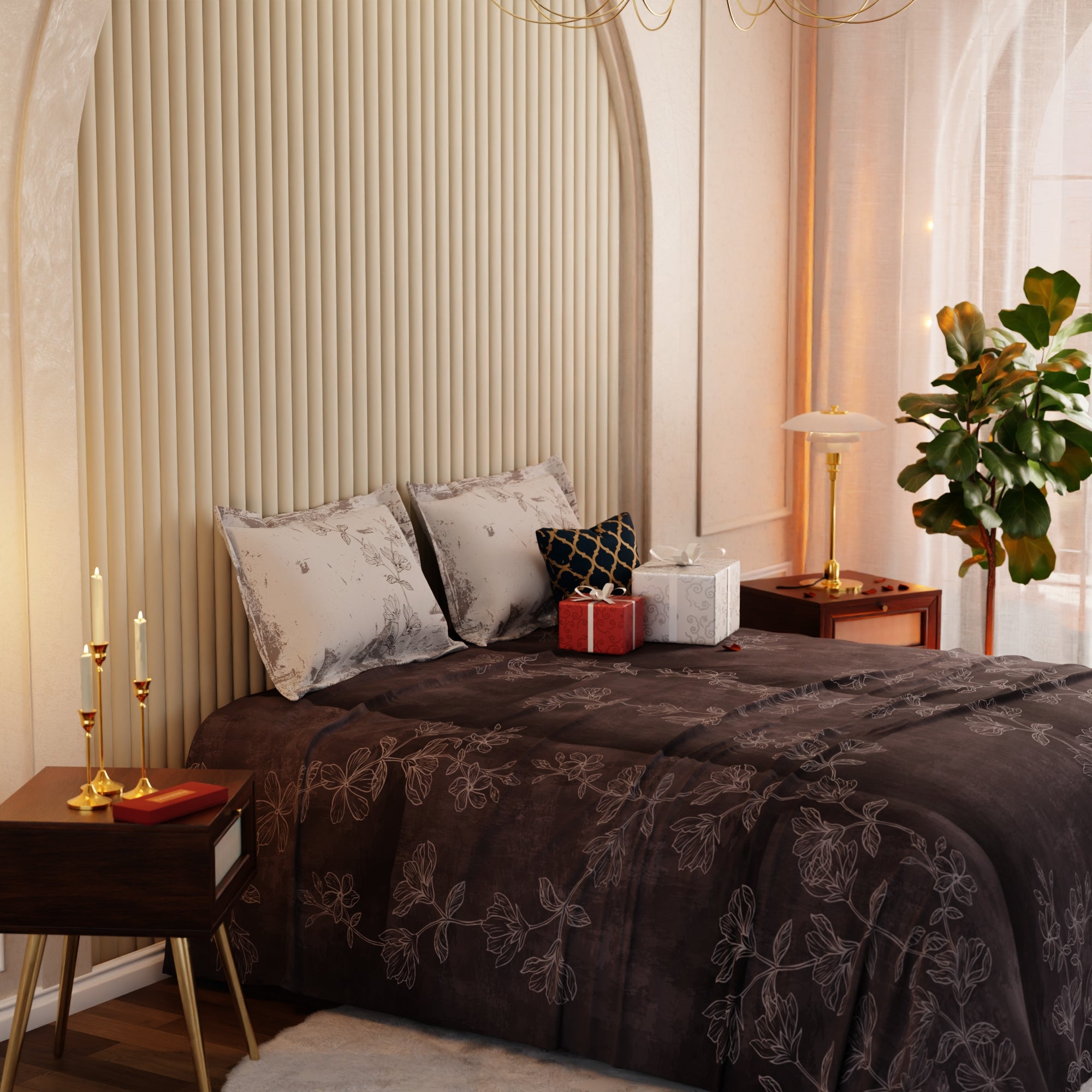 Cocoa Patina Bedsheet Set