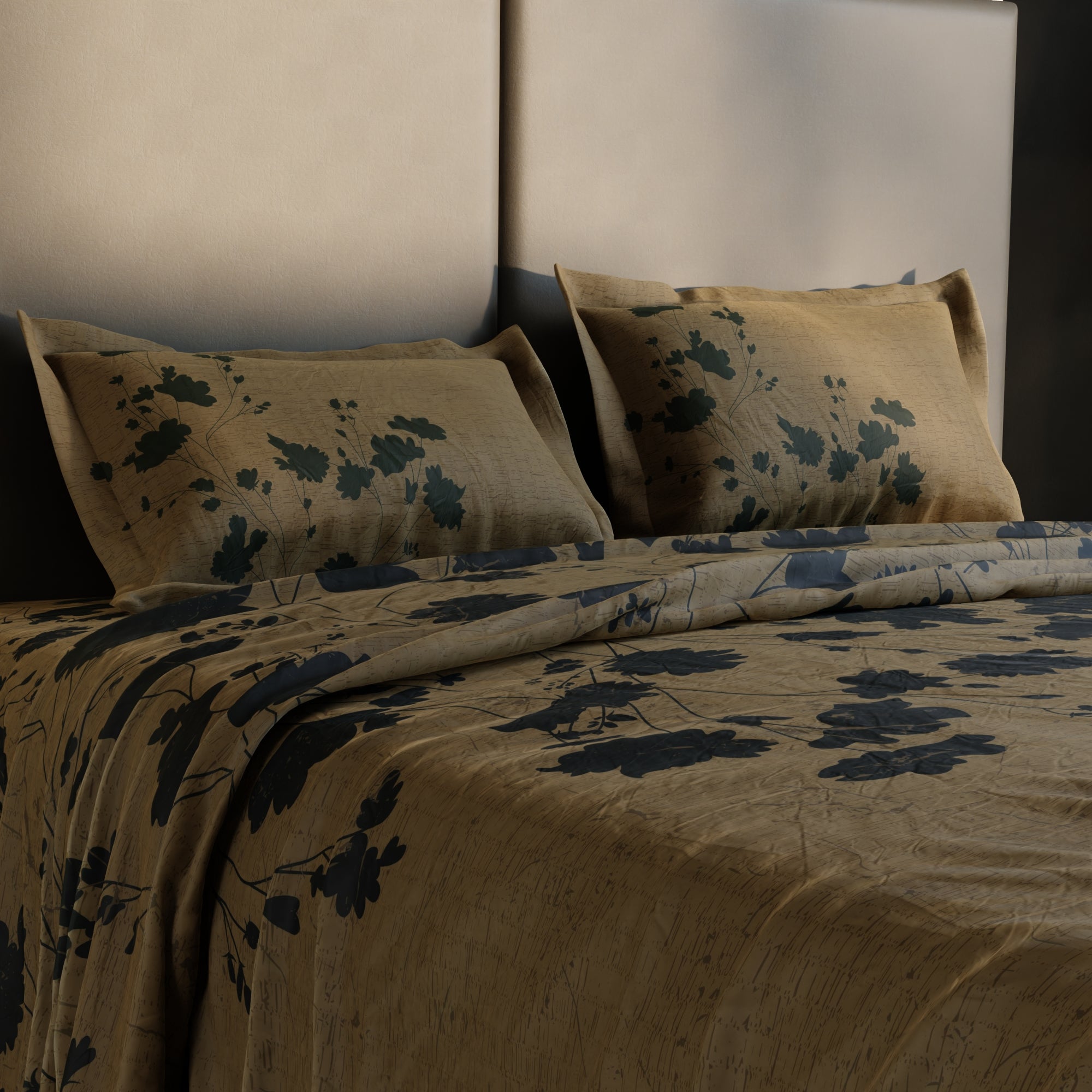 Ochre Shade	100% Cotton Bedsheet Set