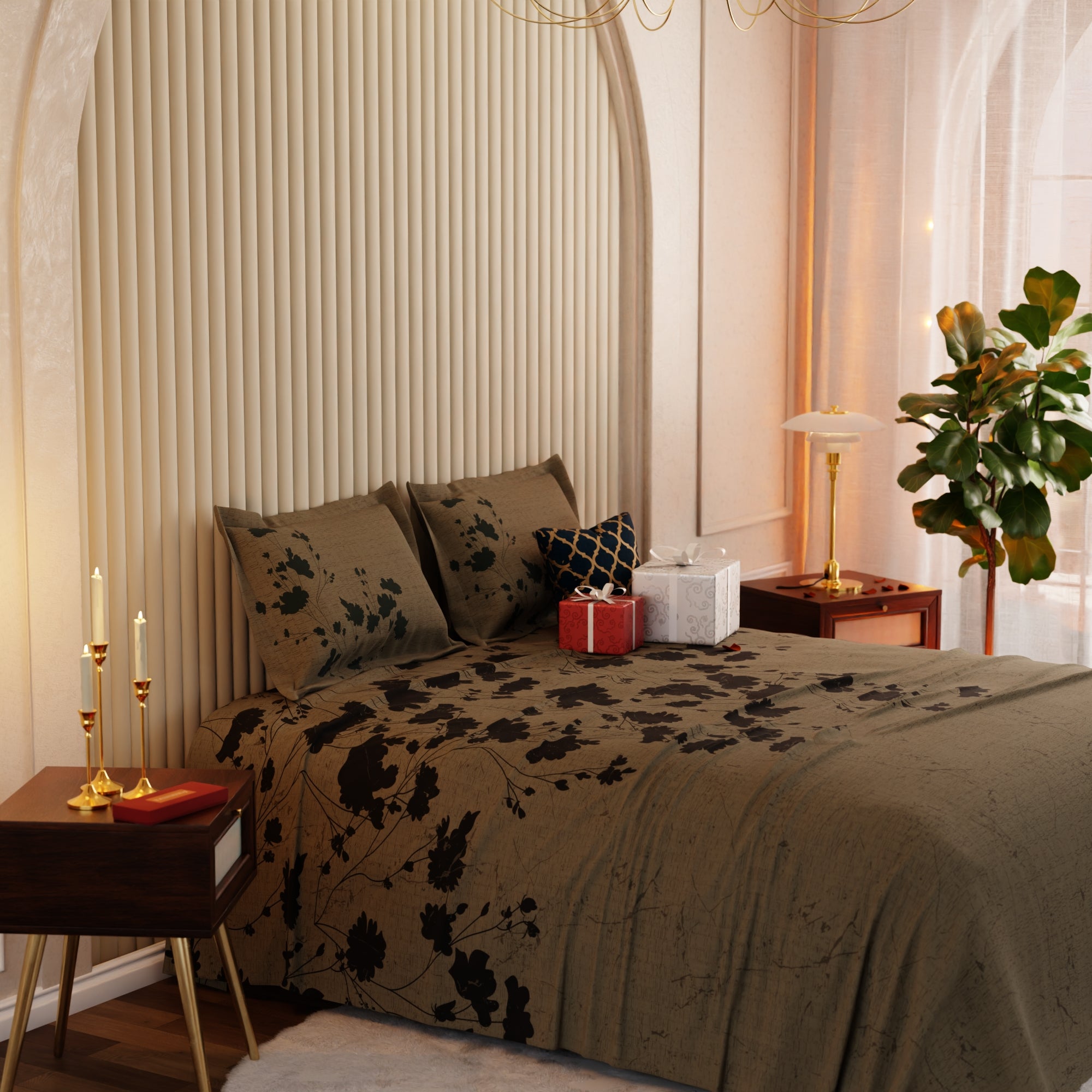 Ochre Shade	Bedsheet Set