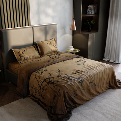 Autumn Perch 100% Cotton Bedsheet Set