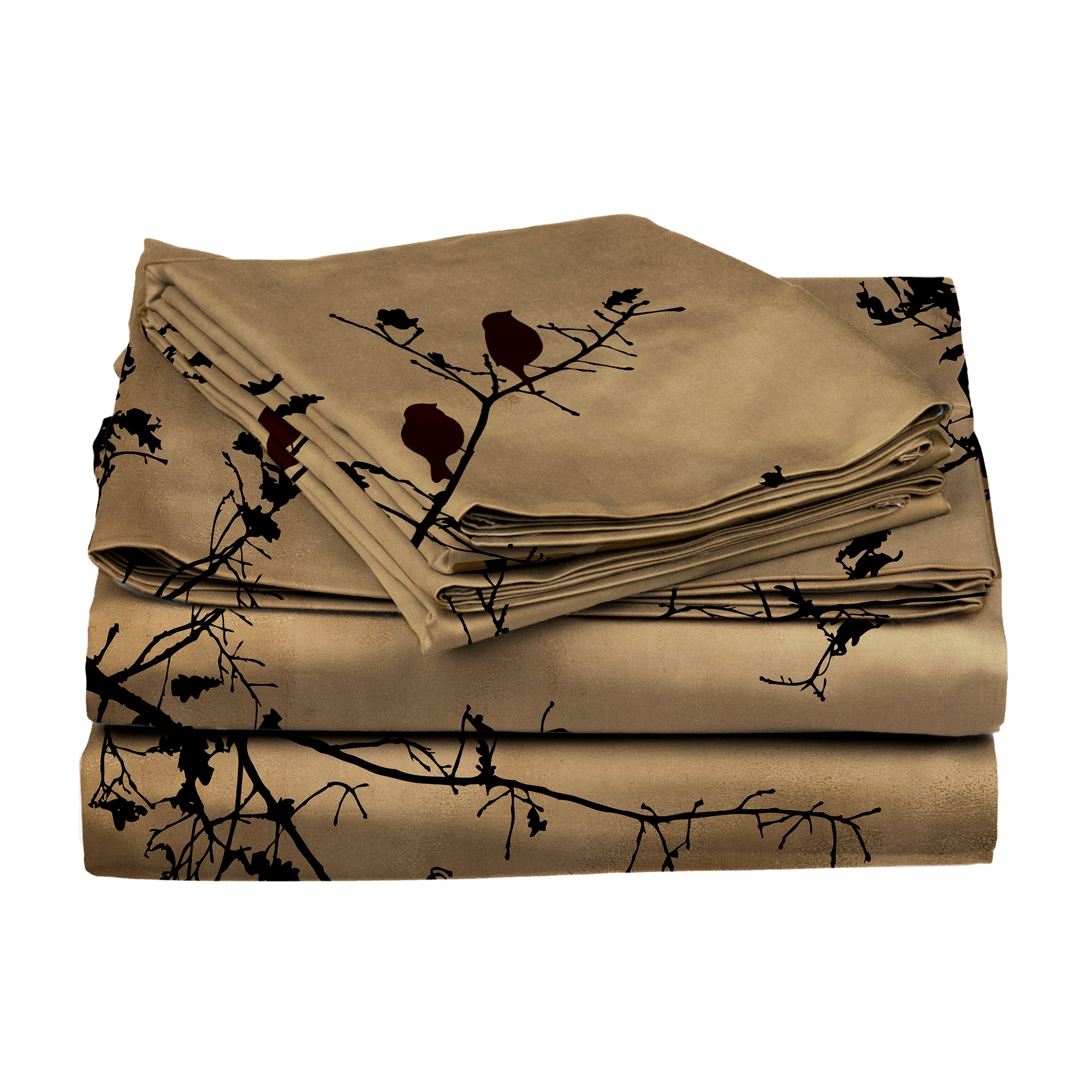Autumn Perch 100% Cotton Bedsheet Set