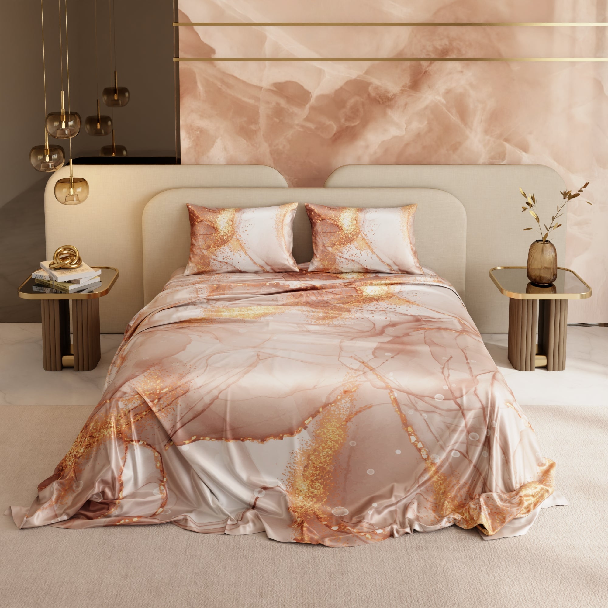 Serenade in Champagne Bedsheet Set
