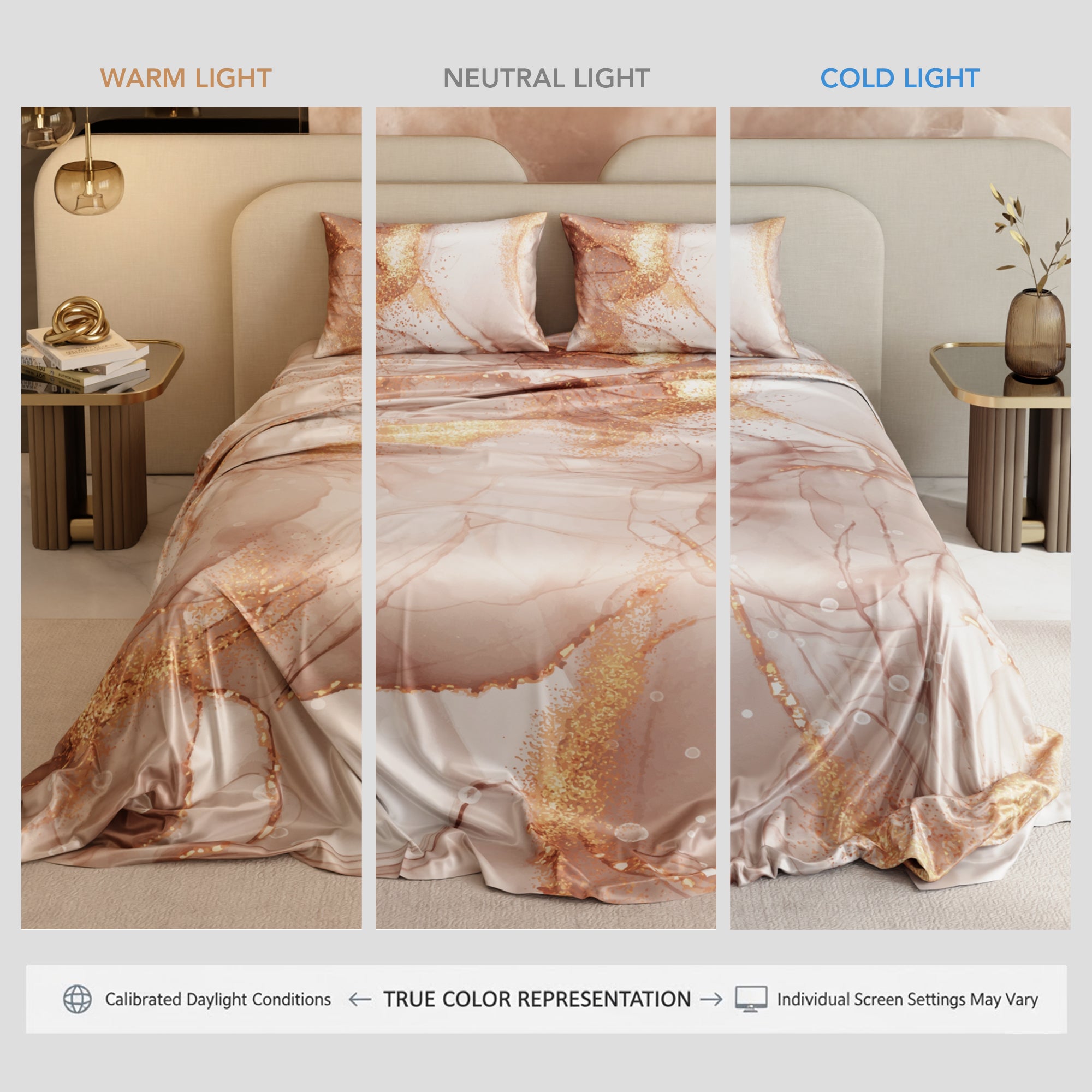 Serenade in Champagne Bedsheet Set