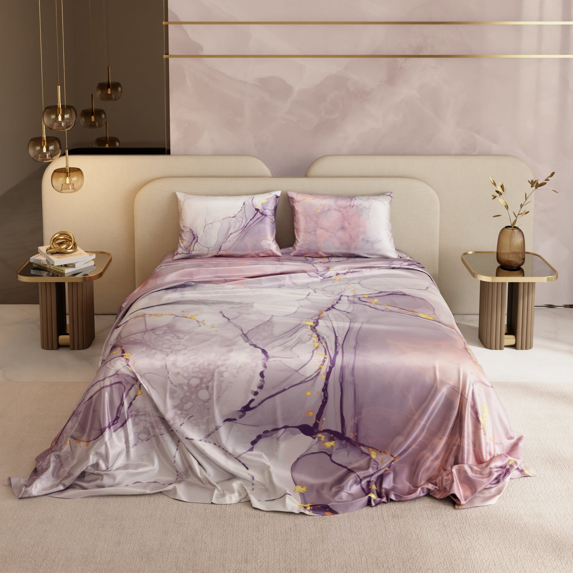 Beneath Lavender Skies Bedsheet Set