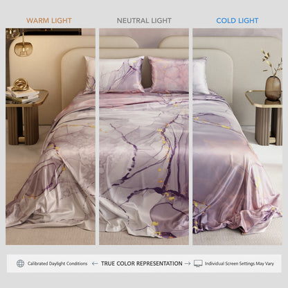 Beneath Lavender Skies Bedsheet Set