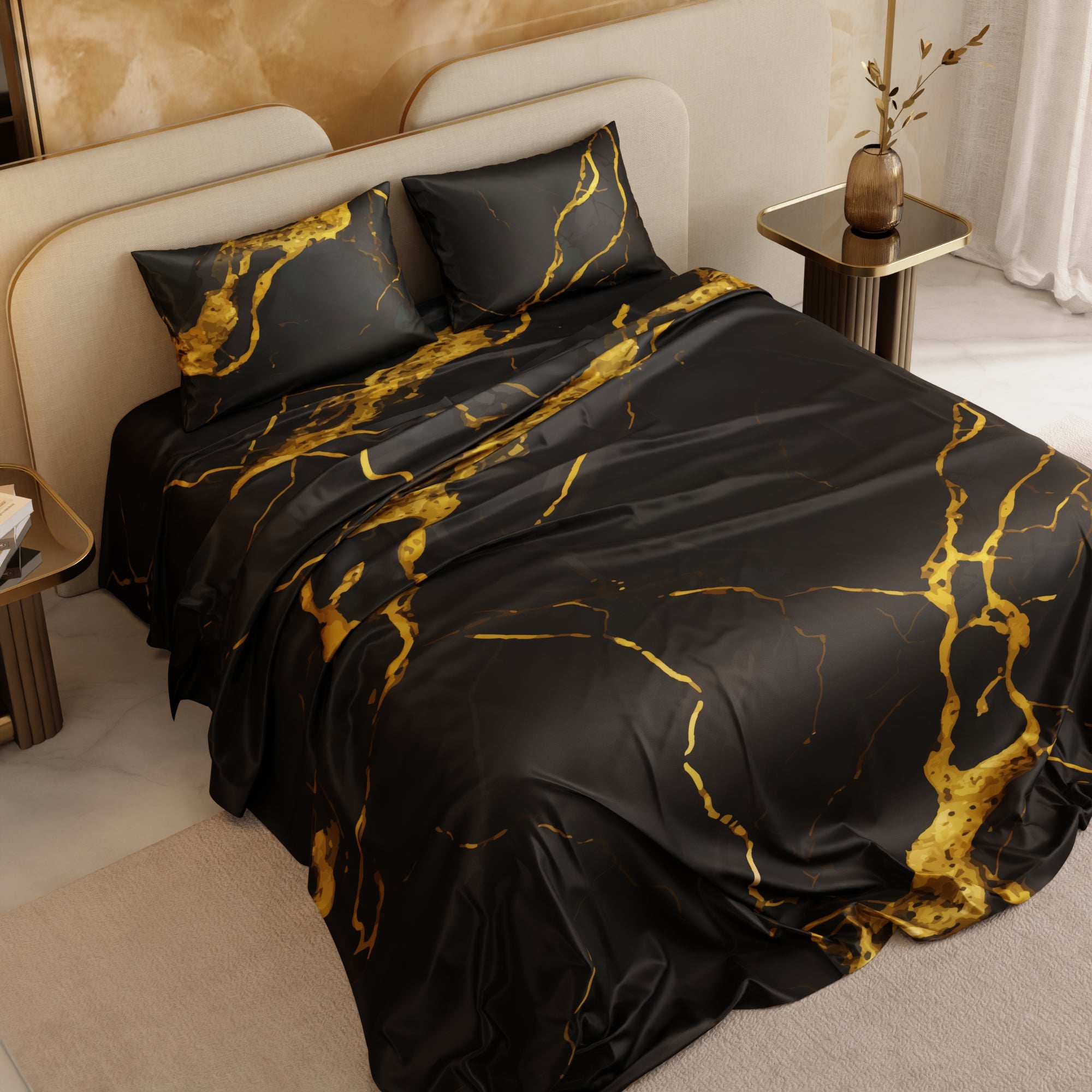 Embers in the Dark King Bedsheet Set