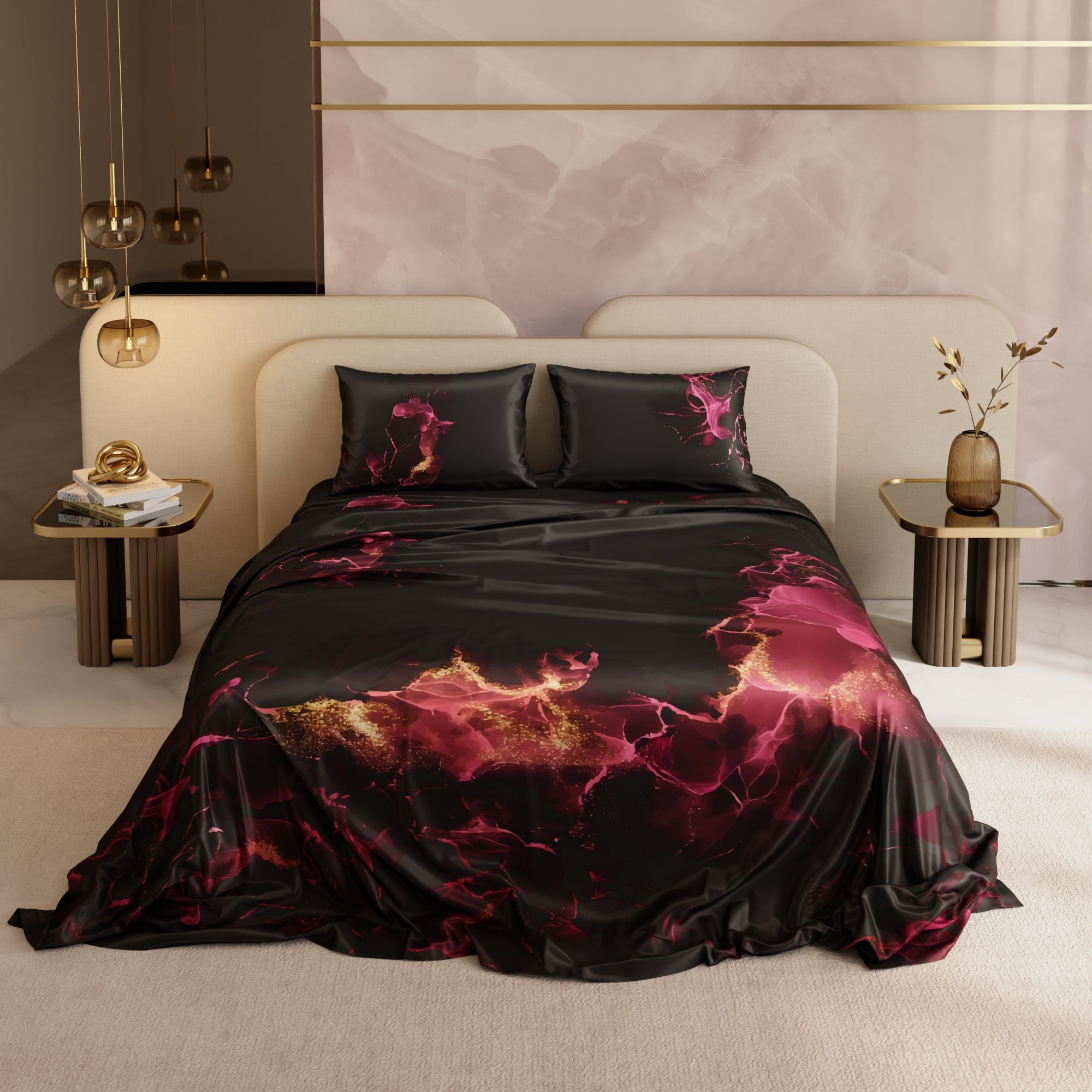 Shadows of the Flame King Bedsheet Set