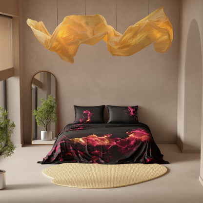 Shadows of the Flame King Bedsheet Set