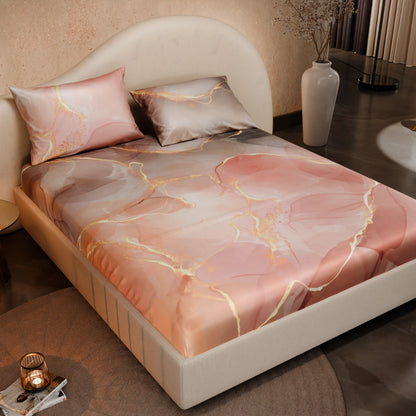 Dawn’s Brushstroke Fitted Bedsheet Set