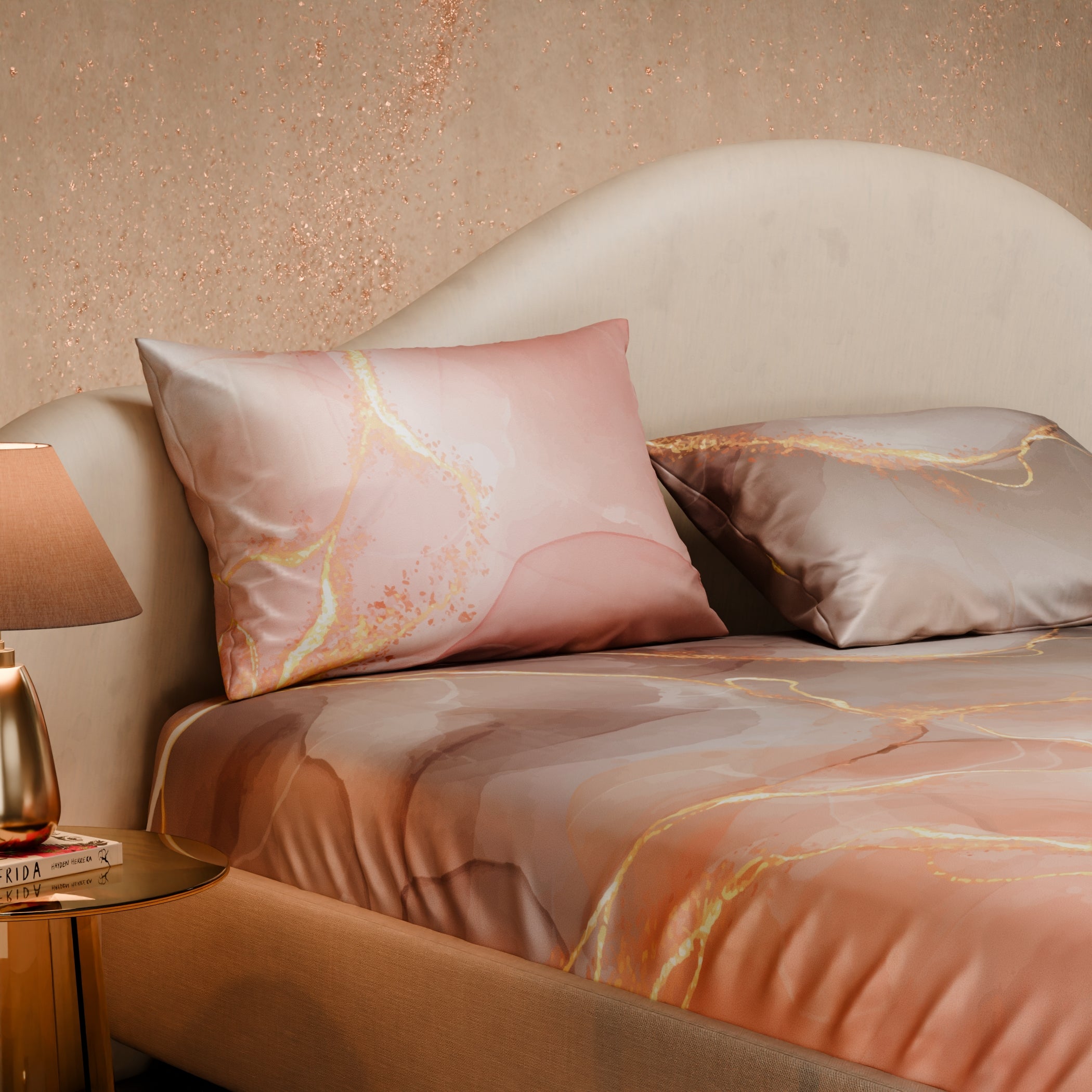 Dawn’s Brushstroke Fitted Bedsheet Set