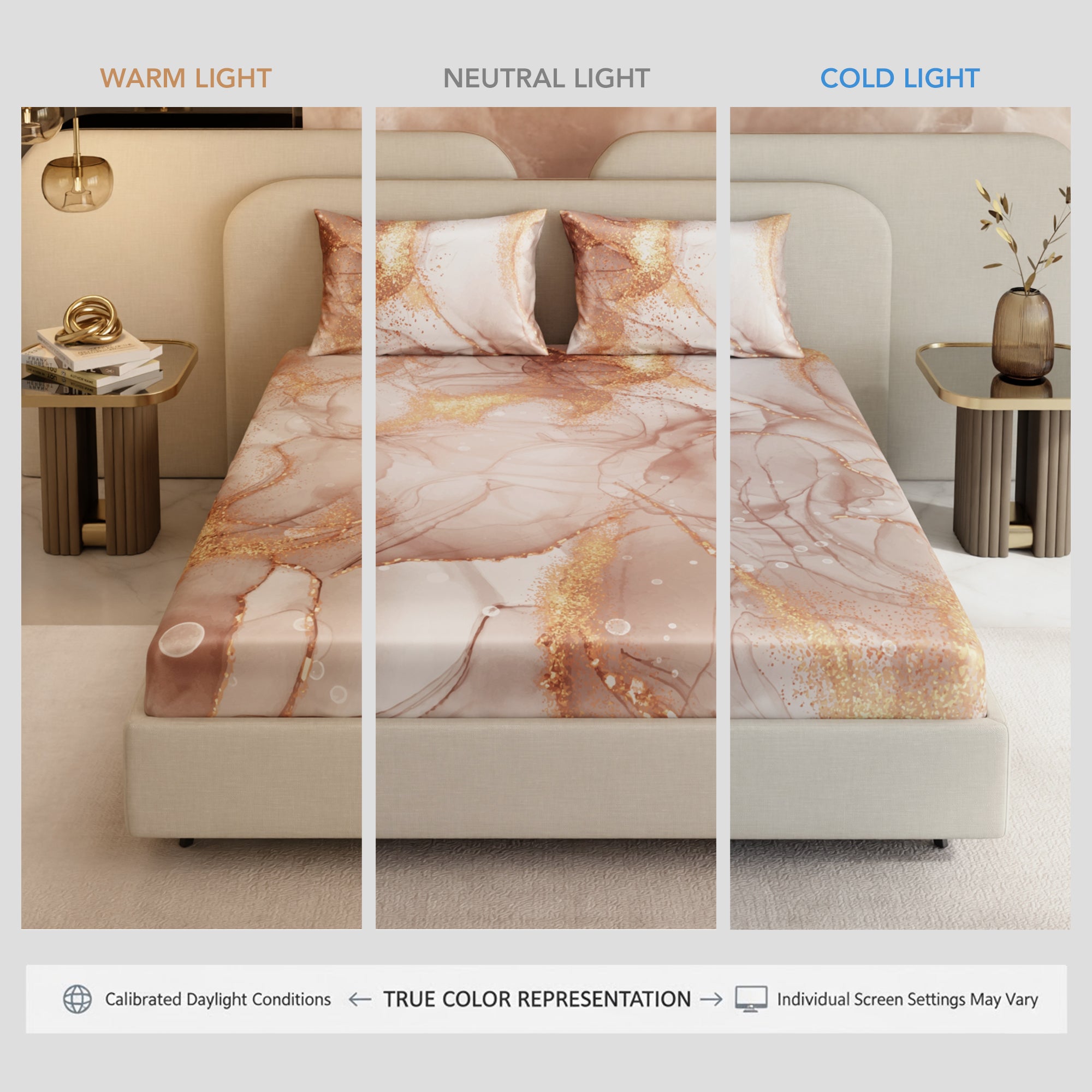 Serenade in Champagne Fitted Bedsheet Set