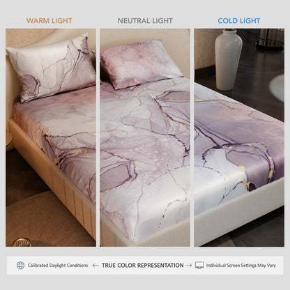 Beneath Lavender Skies Fitted Bedsheet Set