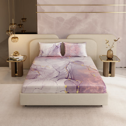 Beneath Lavender Skies Fitted Bedsheet Set