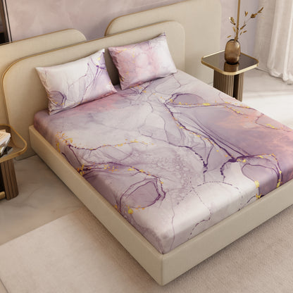 Beneath Lavender Skies Fitted Bedsheet Set