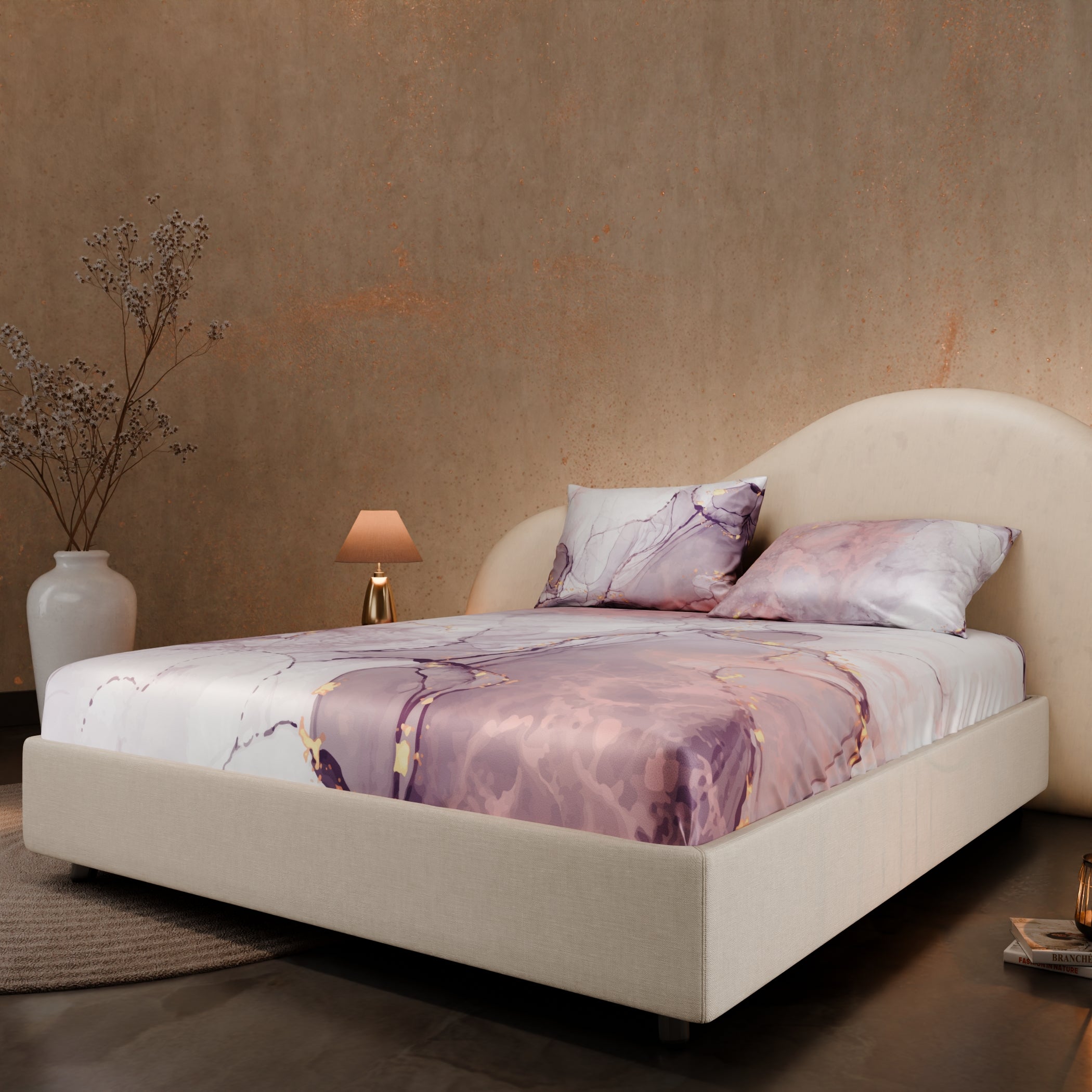 Beneath Lavender Skies Fitted Bedsheet Set