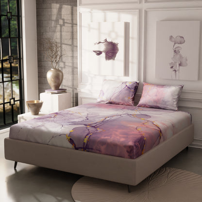 Beneath Lavender Skies Fitted Bedsheet Set