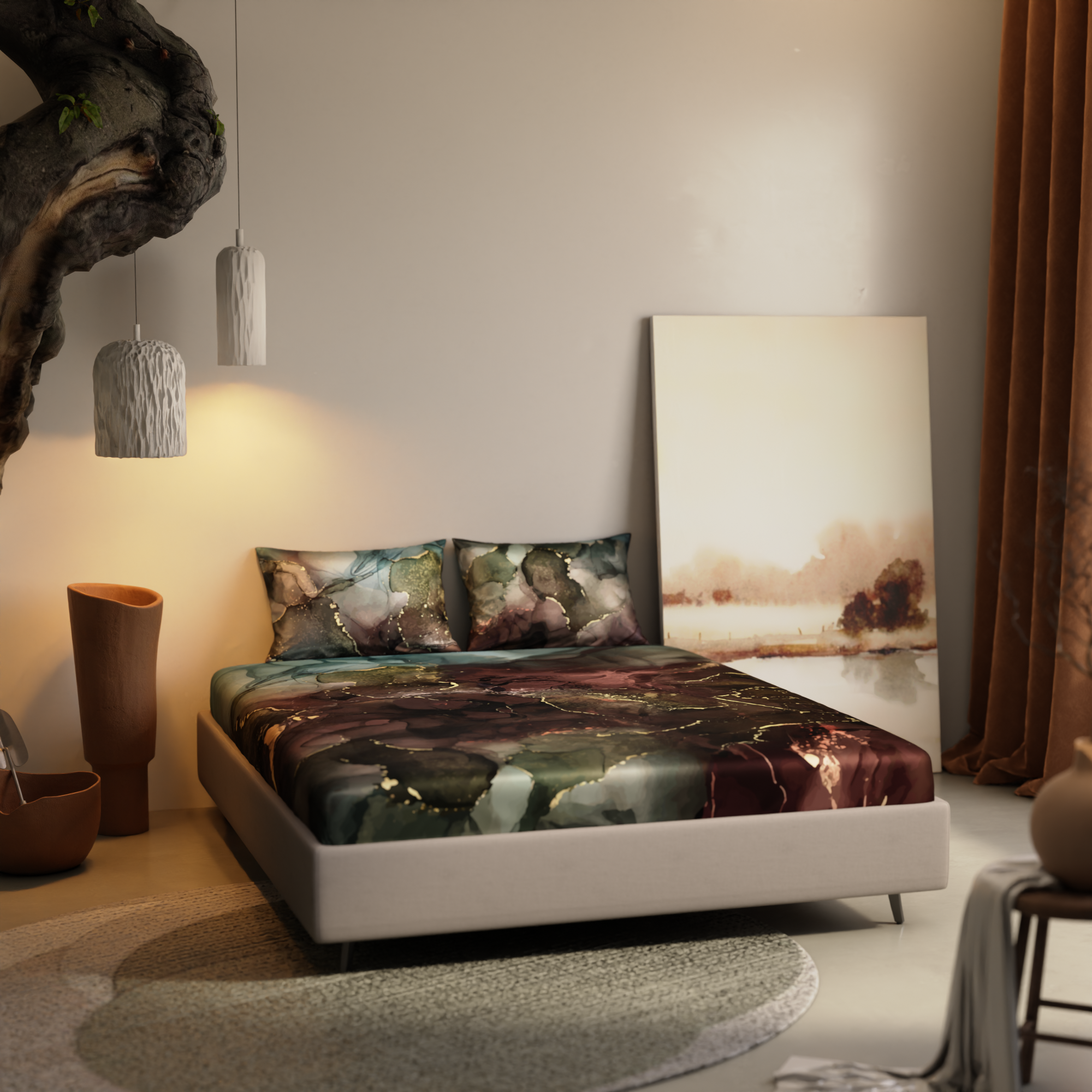 Dance of the Forest Fitted Bedsheet Set