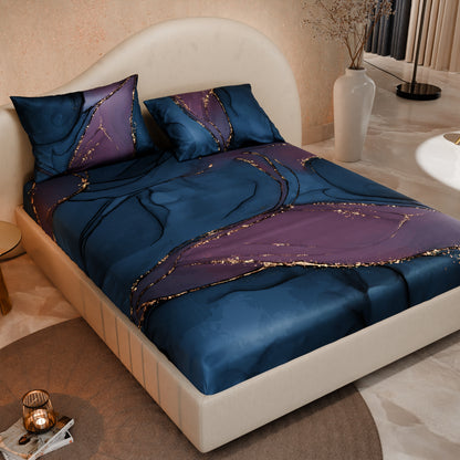 Whispers of the Cosmos Fitted Bedsheet Set