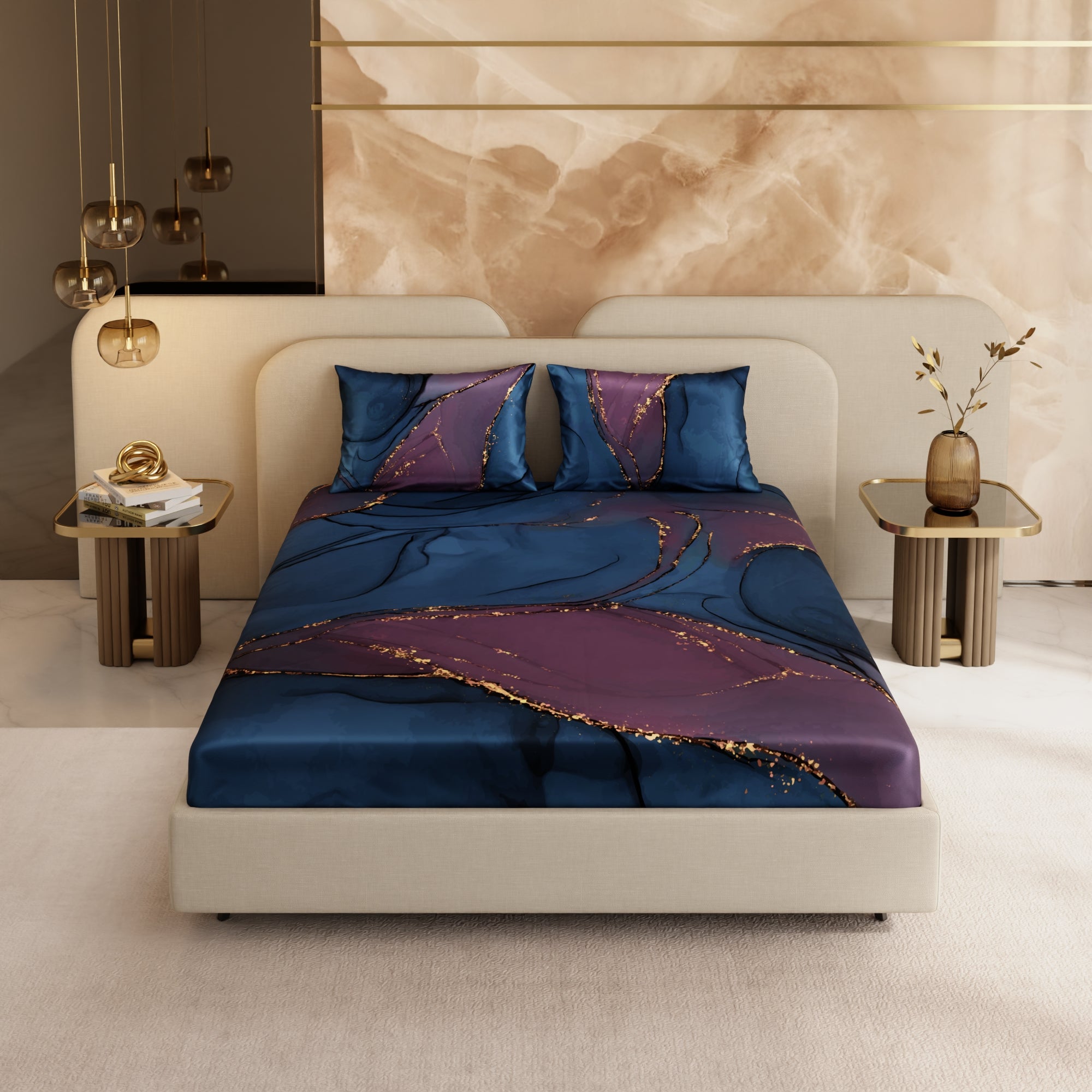 Whispers of the Cosmos Fitted Bedsheet Set