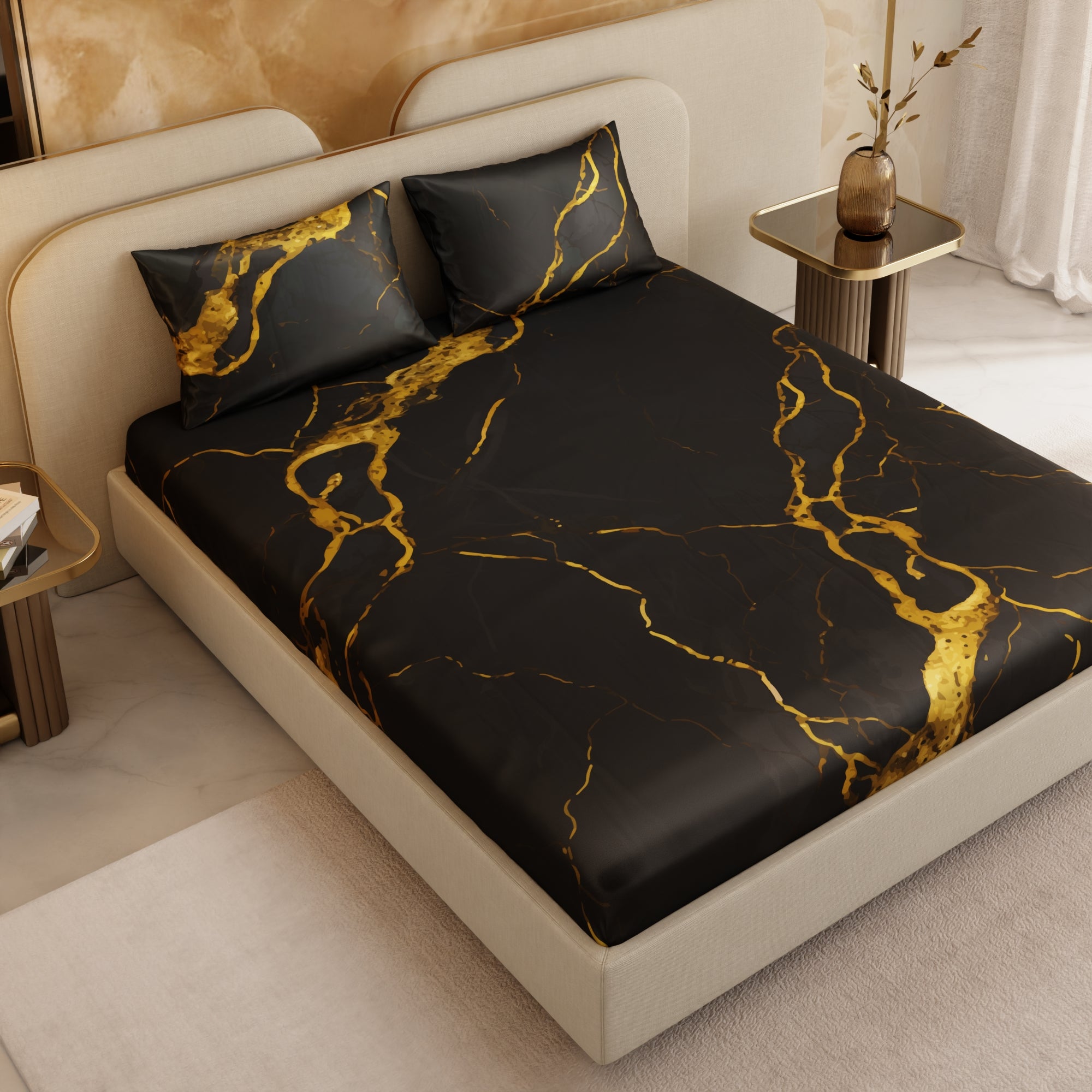 Embers in the Dark Fitted Bedsheet Set