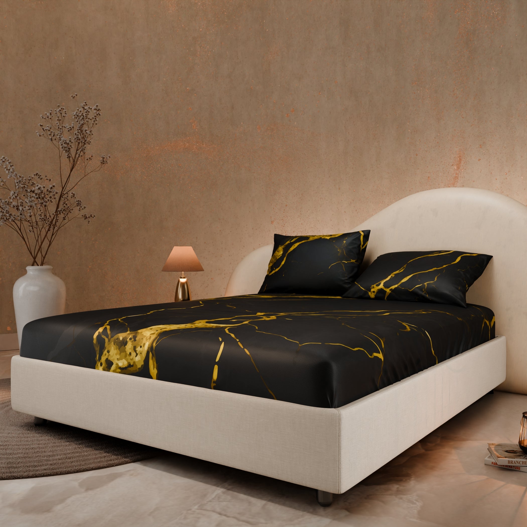 Embers in the Dark Fitted Bedsheet Set
