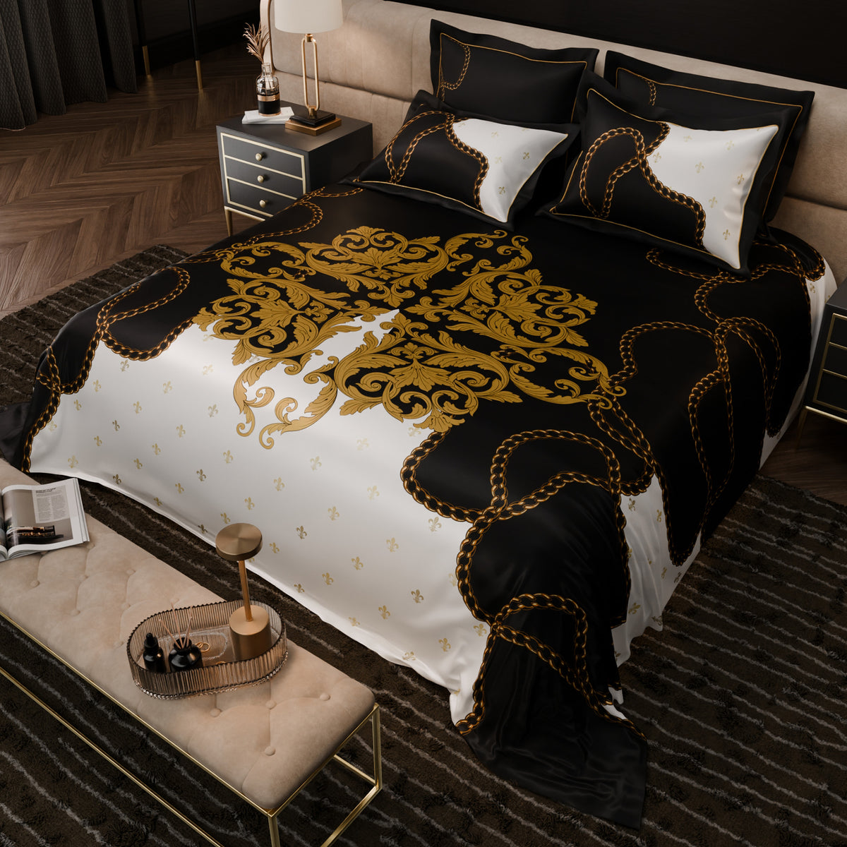 Masquerade Drama UltraSatin Bedsheet Set