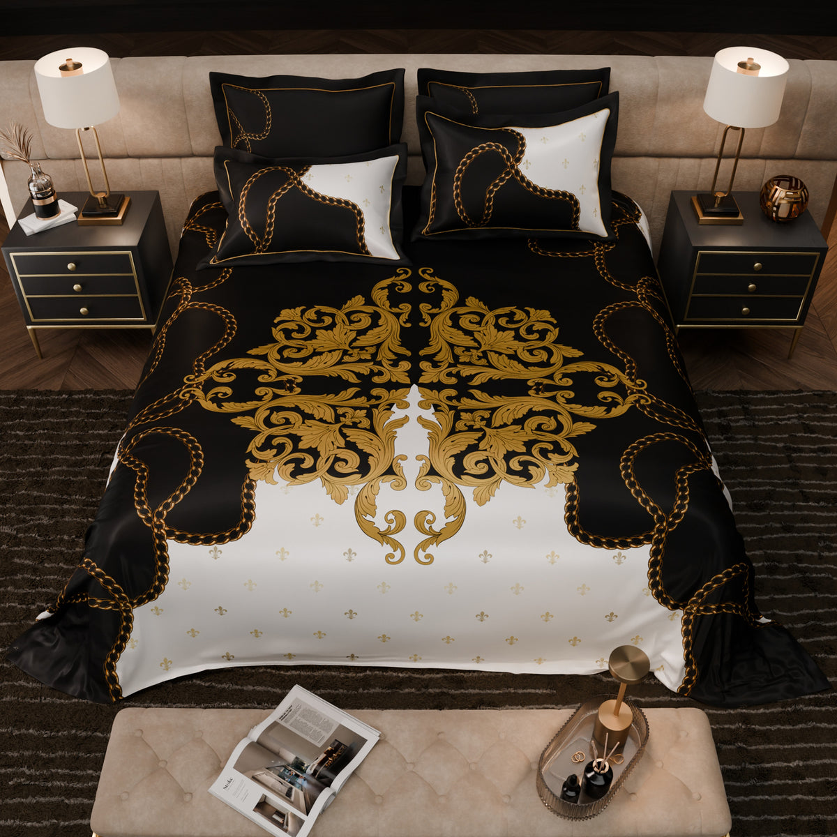 Masquerade Drama UltraSatin Bedsheet Set