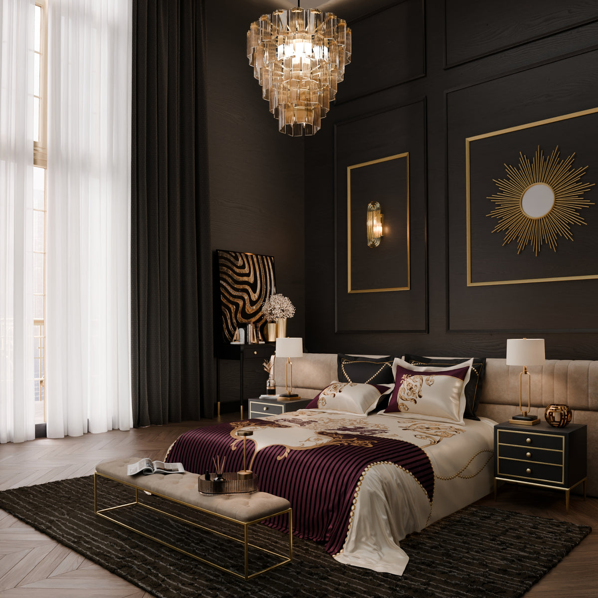 Dame Magnifique UltraSatin Bedsheet Set