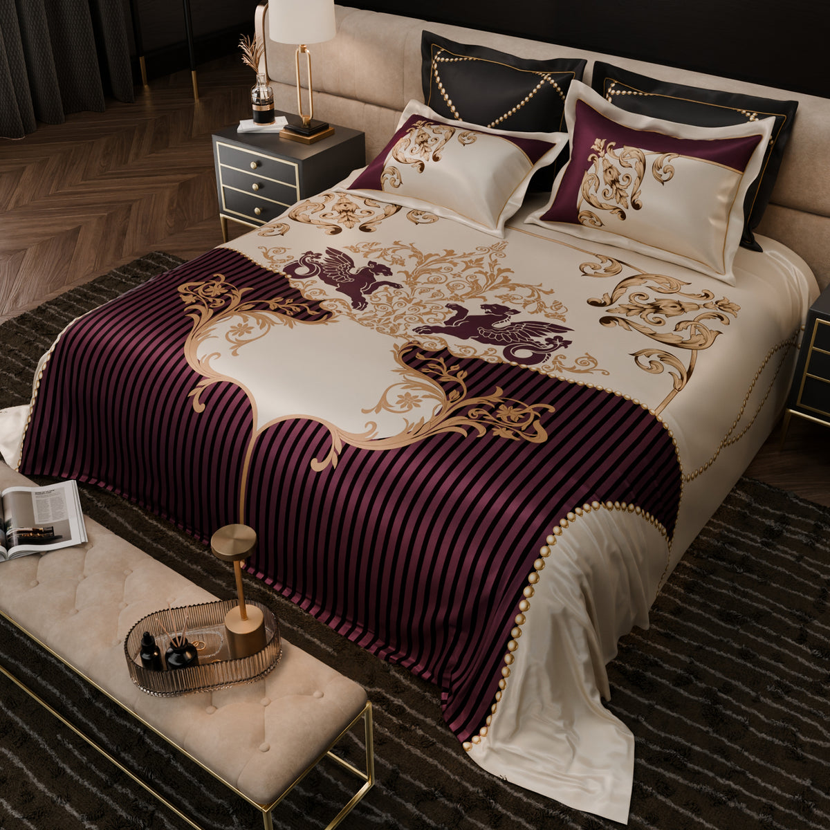 Dame Magnifique UltraSatin Bedsheet Set
