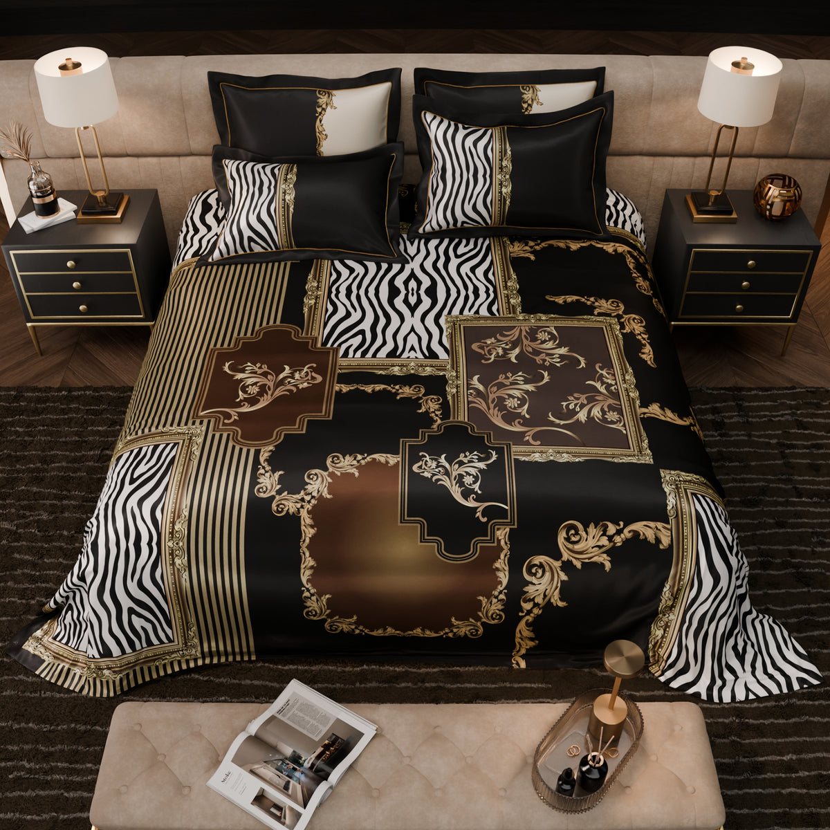 Couture Sauvage UltraSatin Bedsheet Set